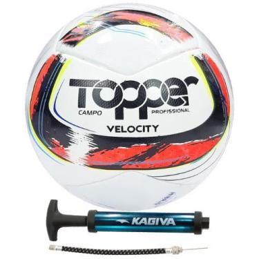 Imagem de Bola De Futebol De Campo Topper Samba Velocity Pro + Bomba De Ar