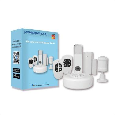 Imagem de Kit Alarme Segurança Inteligente Wi-Fi Tuya Alexa Google