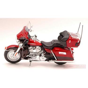 Imagem de Maisto Modelo de escala compatível com Harley Davidson FLHTK Electra Glide Ultra Limited 2013 Vermelho 1:12 MI32323R