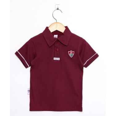 Imagem de Camisa Polo Infantil Fluminense Grená Oficial - Revedor