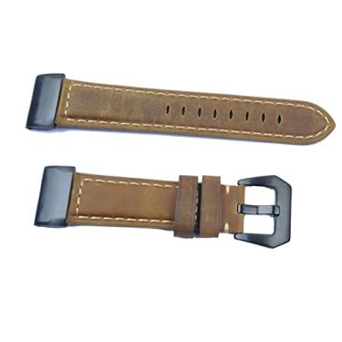 Imagem de TINTAG Pulseira de relógio de ajuste rápido para Garmin Fenix 7X 7 7S 6X 5X 3 3HR Watch Easyfit Wristband (Cor: Marrom, Tamanho: 26mm Fenix 6X Pro)