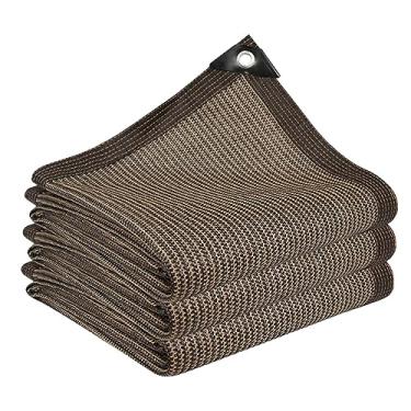 Imagem de Malha de tela de sombreamento fácil de instalar malha retangular lona toldo cobertura dossel blocos de rede sombra para quintal varanda gramado ao ar, 2mx2m