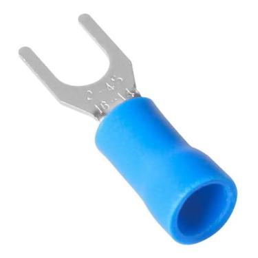 Imagem de Terminal Forquilha Garfo Pré Isolado Azul 1,5-2,5mm 1000un