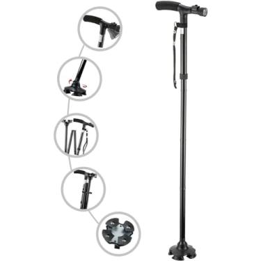 Imagem de Bengala Dobrável Para Caminhada Com Luz De Led Até 90kg Supermedy