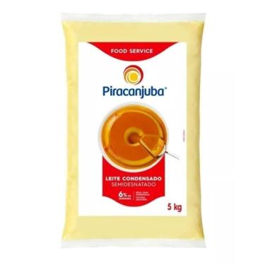 Imagem de Leite Condensado Semi Desnatado Piracanjuba Pacote De 5kg