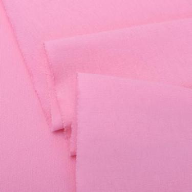 Imagem de Verão algodão malha tecido liso roupas bebê BJD camiseta manga curta moletom fino (52 rosa, cortado por metro)