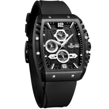 Imagem de Relógio de pulso masculino NAVIFORCE Quartzo, automático, data, semana, analógico, formal para negócios, Branco + branco, Estilo clássico