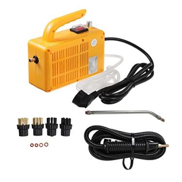 Imagem de Limpador de esfregão a vapor 2600W Limpador a vapor de alta temperatura para exaustor, ar condicionado, ferramenta de cozinha, limpador a vapor, máquina de limpeza (cor: amarelo, tamanho: M) Efficency