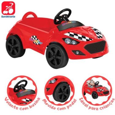 Imagem de Brinquedo Mini Carro Infantil Roadster Vermelho Bandeirante
