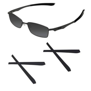 Imagem de Acefrog 2 pares de meias de silicone macio atualizadas para óculos Oakley Wingspan OX5040, OX5052 preto