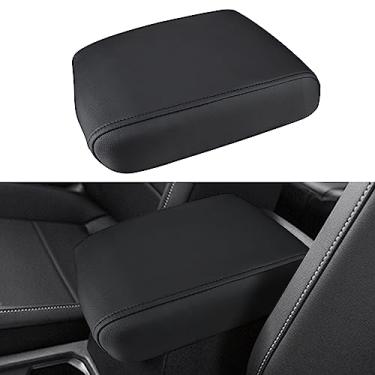Imagem de INTGET Capa de console central para acessórios VW Volkswagen Tiguan 2019 2020 2021 2022 2023 2024 e Taos 2022-2023 2024 capa de apoio de braço de carro Cotovelo para carro (preto com pontos pretos)