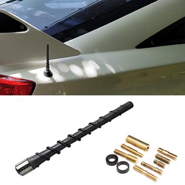 Imagem de Jsorum Antena Espiral de Carro, Preta, 19 cm, Universal para F150 Wrangler GMC Chevy Jeep