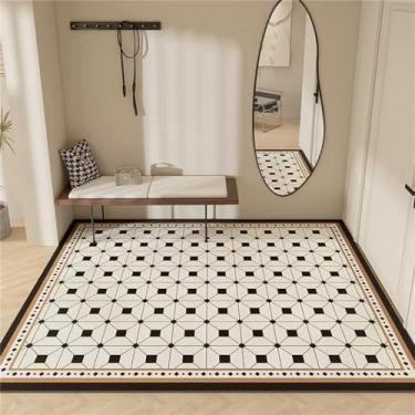 Imagem de Tapetes de entrada tapetes grandes sala estar cozinha à prova de óleo impermeável tapete banheiro antiderrapante, 1,120x200cm