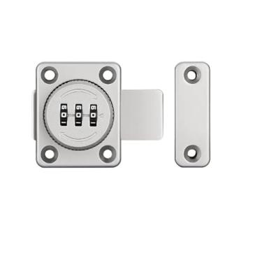 Imagem de Fechadura de porta giratória sólida com senha/trava de porta de animal de estimação, móveis de armário, janelas, banheiro