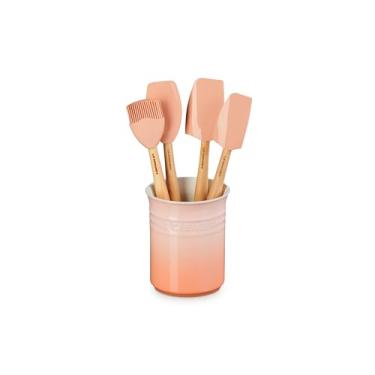 Imagem de Le Creuset Kit 4 Espátulas E Porta Utensílio 1L Clc Pêche