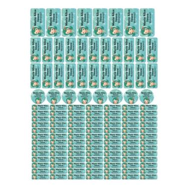 Imagem de Adesivo Etiqueta Escolar Personalizado Vinil Sereia 129UN