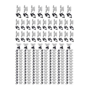 Imagem de Adesivo Etiqueta Escolar Personalizado Vinil Sereia 129UN