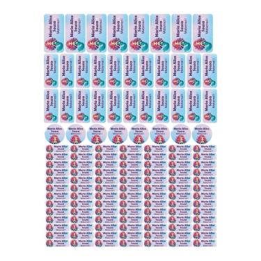 Imagem de Adesivo Etiqueta Escolar Personalizado Vinil Sereia 129UN