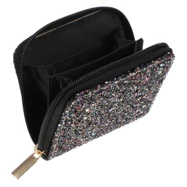 Imagem de Bolsa de lantejoulas 1 peça bolsa de moedas lantejoulas bolsa curta bolsas para mulheres bolsa de ombro carteiras de pulso lantejoulas carteira de moedas bolsas de moedas brilhantes diamante feminino