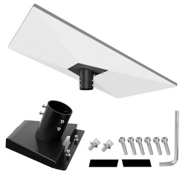 Imagem de Adaptador de montagem Starlink Gen3, adaptador de tubo Starlink V3, kit de montagem em poste compatível com antena padrão STARLINK GEN3, antena de suporte V3 (preto)