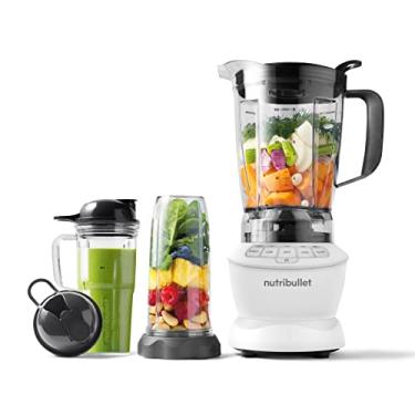 Imagem de nutribullet Combo de liquidificador tamanho completo 1200W – branco fosco