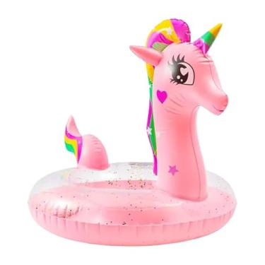 Imagem de Boia Infantil Unicornio Bichinhos Inflável Piscina Verão Praia Crianças Bebê