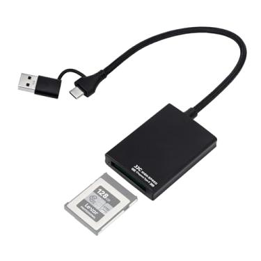 Imagem de JJC Leitor de cartão CFexpress Tipo B, USB 3.2 Gen2 USB-C, velocidade de transferência de até 10 Gbps, compatível com Android, Windows XP/Vista/7/8/8.1/10/11, Mac OS, sistema iOS, computador,