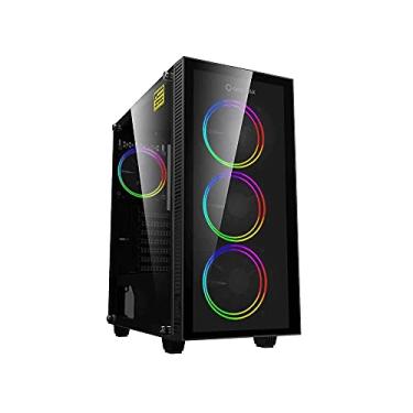 Imagem de GAMEMAX Gabinete Gamer Draco XD 3663-BK 3 FANS C/Anel Duplo ARGB GMX-12DBB Preto
