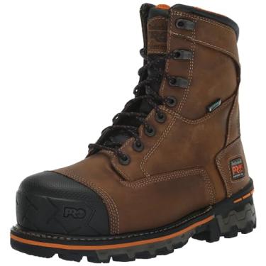 Imagem de Timberland PRO Boondock Bota masculina de trabalho industrial impermeável com bico macio de 20 cm, Marrom - 2024 Novo, 8 Wide
