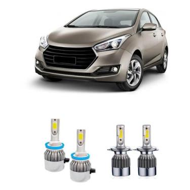 Imagem de Kit Lampada Super Led 6500k Hb20 2013 2014 2015 Completo - Fx Automoti