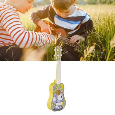 Imagem de Brinquedo de Guitarra Infantil Design de Desenho Animado de Plástico Ukulele Brinquedo Educativo Meninos Meninas Tamanho Portátil Brinquedo de Guitarra Infantil (Padrão de dragão