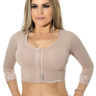 Imagem de Sutiã Pós Cirúrgico Com Mangas Lipo Confort 1122 - Mabella, Nude, G