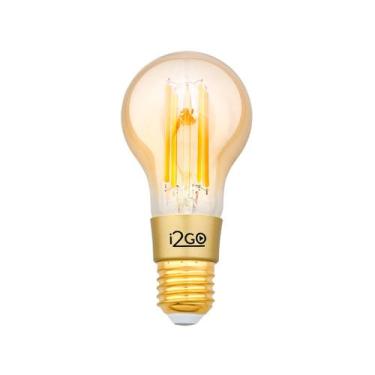 Imagem de Lâmpada Inteligente i2GO E27 Amarela 7W - Home Smart WiFi Bulb compatí