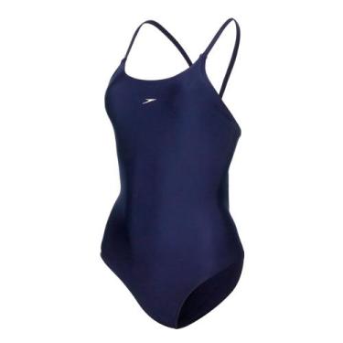 Imagem de Maiô Speedo Maillot Skinny Adulto, Marinho, 40