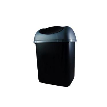 Imagem de Lixeira de Plástico Preta 8,5 Litros - São Bernardo