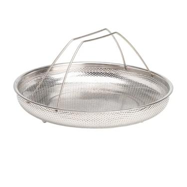 Imagem de Goodful Cesta de vaporizador multifuncional em um, estrutura de aço inoxidável premium, segura para lava-louças, perfeita para cozinhar vegetais, alça completa para fácil uso