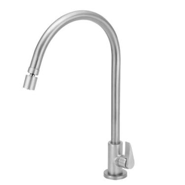 Imagem de Torneira Cozinha Ar.Articulado Mesa Inox Escovado Alavanca - Modelar