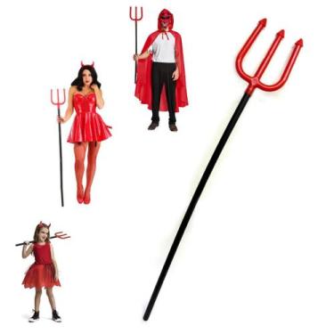 Imagem de Tridente Diabinha Trispeto Garfo Fantasia Carnaval Halloween - Pais e 
