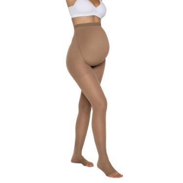 Imagem de Meia Calça Kendall Média Compressão Gestante s/Ponteira Mel - P, P, Be