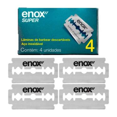Imagem de Lâminas de Barbear 4un Aço Inoxidável para Barbeador Navalha Super Dup