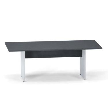 Imagem de Mesa Reunião Pé Painel P25 Pandin 2,6 M Grafito e Cinza