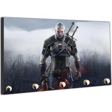 Imagem de Porta Chaves Jogos Games The Witcher Organizador Chaveiro - Vital Quad