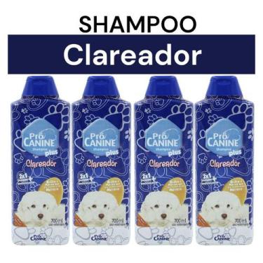 Imagem de Shampoo para Cachorro Clareador PróCanine - 700ml 2 em 1 Shampoo e Con