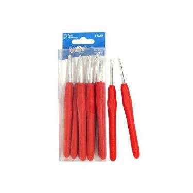 Imagem de Agulha de Crochê Barbante Cabo Borracha 4,5 mm - Piratininga