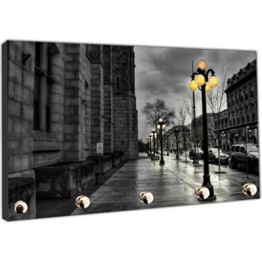 Imagem de Porta Chaves Cidade Paris Ruas Organizador Chaveiros - Vital Quadros
