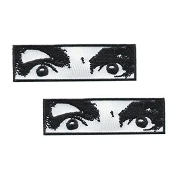 Imagem de Compatível com emblema Charles Manson bordado com aplique de ferro na costura para esportes ao ar livre, 2 peças