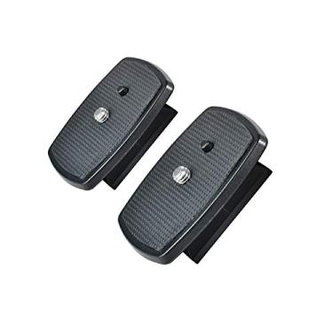 Imagem de Ruittos Placa de liberação rápida, 2 pacotes de placa QR de substituição para Yunteng 590 Velcon EX-638 Somita Sony VCT Combo Weifeng 43 mm (1,69") x 43 mm (1,69")