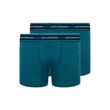 Imagem de Kit com 2 Cuecas Infantil Boxer Lupinho 141-003 - LUPO, Azul, GG