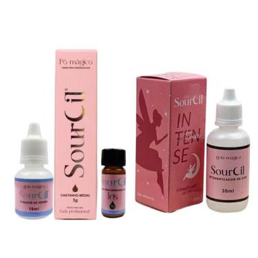 Imagem de Kit Sobrancelha Profissional Henna Soucil Designer Sobrancelha e Inten