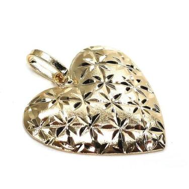 Imagem de Pingente de ouro 18k Coração Estampado - Elegancy Joias